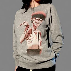 Official G Foot Gorillaz Murdoc crewneck sweatshirt merch